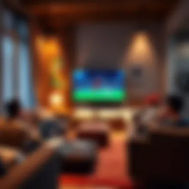 Creating the Perfect Home Viewing Experience A cozy home setup for watching the Asian Cup with friends