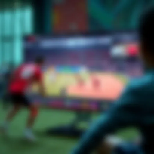 User interface of a sports streaming site showcasing live Asian Games events.