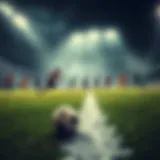 A historical timeline showcasing the evolution of football