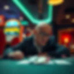 Conceptual representation of gambling addiction