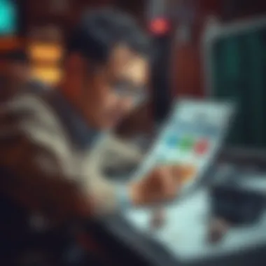 Conceptual illustration of lottery strategy analysis