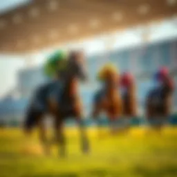 An overview of online horse racing platforms showcasing advanced features.