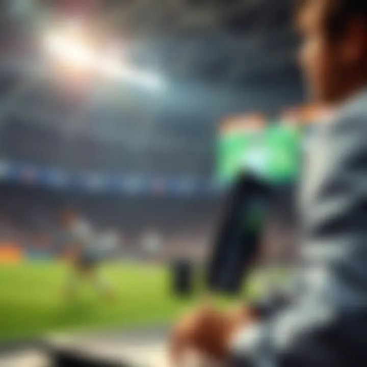 Illustration of instant feedback during live betting