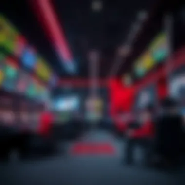 Immersive Sports Betting Environment Visual depiction of a sports betting environment