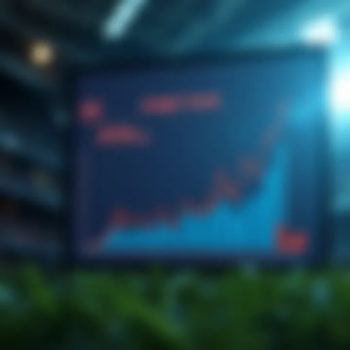 An analytical chart depicting trends in sports betting