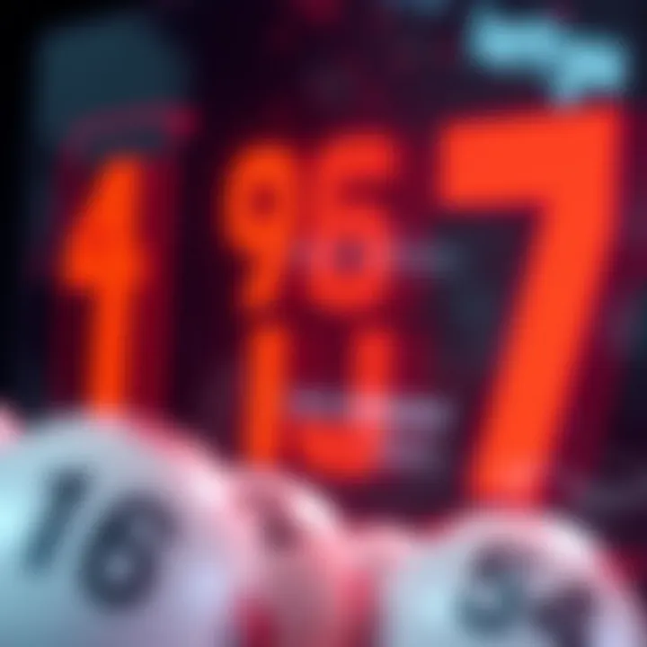 Visual representation of winning numbers